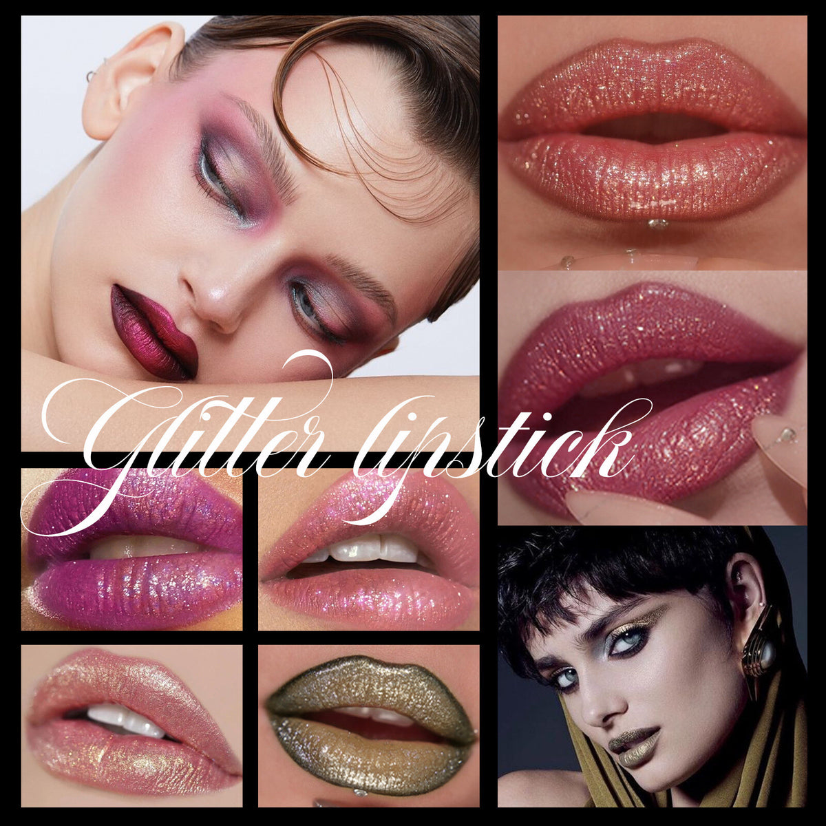 3pc/box Metallic Glitter Lipstick Set for women 6 color Waterproof Smudge Proof
