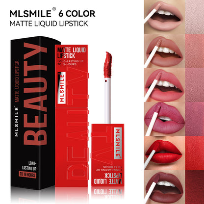 6 Colors Glitter Matte Lip Gloss Lasting Moisturizing Liquid Lipstick Lip Glaze