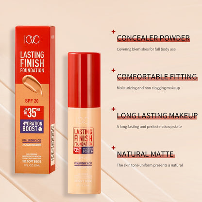 24H Wear BB Cream Foundation - Matte Finish, Oil Control, Tinted Moisturizer