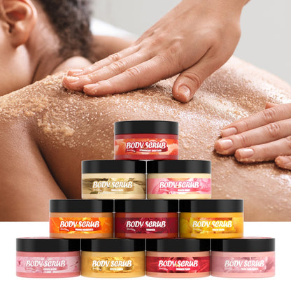 Strawberry Vanilla Body Scrub Exfoliators - Exfoliating KP Treatment Smooth Skin