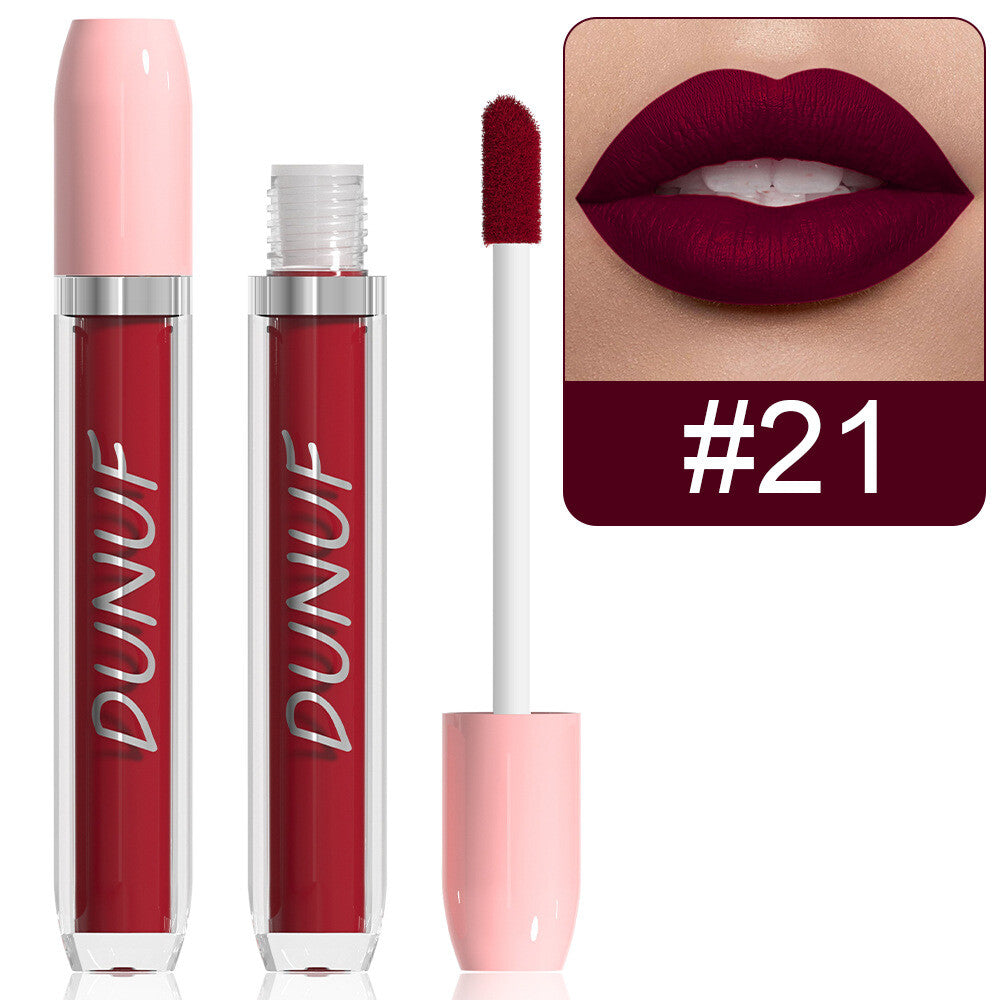 Matte Velvet Liquid Lipstick 25 Colors Lip Gloss Waterproof Non-Sticky
