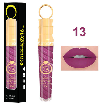20 Colors 12ML Chili Lip Gloss - Matte/Shimmer, Waterproof, Twist Design