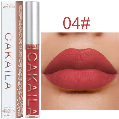 18-Color Matte Liquid Lipstick - Waterproof Smudge-Proof, Long-Lasting Lip Gloss