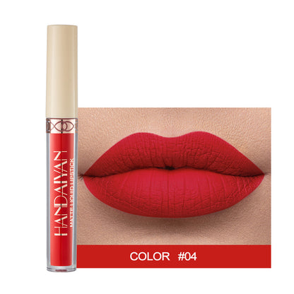 HANDAIYAN Velvet Lip Gloss for Women Matte Liquid Lipstick 12Colors Long-Lasting