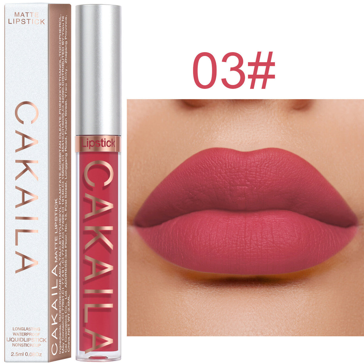 18-Color Matte Liquid Lipstick - Waterproof Smudge-Proof, Long-Lasting Lip Gloss