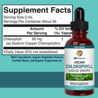 Sinpuyle Vegan Chlorophyll Liquid Drops,Peppermint Flavored,1Bottle 2fl oz 60ml