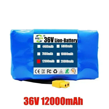 Genuine 36V 12Ah 10S2P Li-ion Battery Rechargeable Batteries