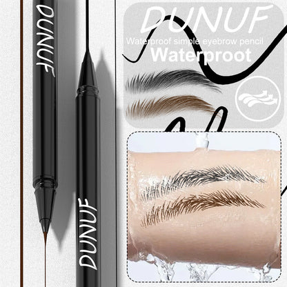 2-Color Liquid Eyeliner Waterproof Quick-Dry Smudge-Proof Eyes Makeup for Women