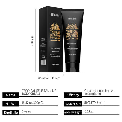 Tropical Coconut Self-Tanning - Natural Bronze, Streak-Free, Moisturizing