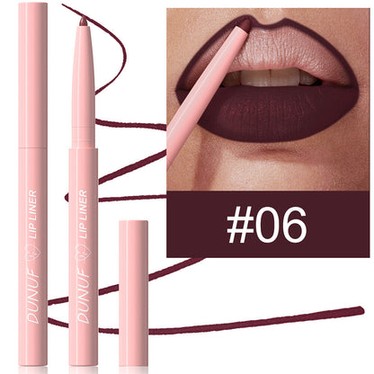 12 Colors Lip Liner Pencils - Velvet Matte Lipstick Beginner Friendly Waterproof