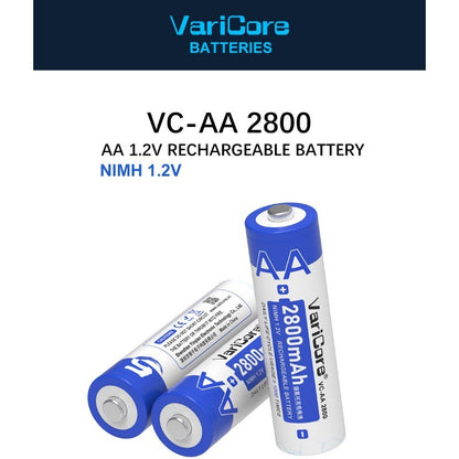 VariCore 1.2V Ni-MH AA 2800mAh High Capacity Rechargeable Battery
