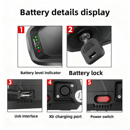 48V 52V Li-ion Power Battery for Mountain Folding E-Bike  Electric Scooter