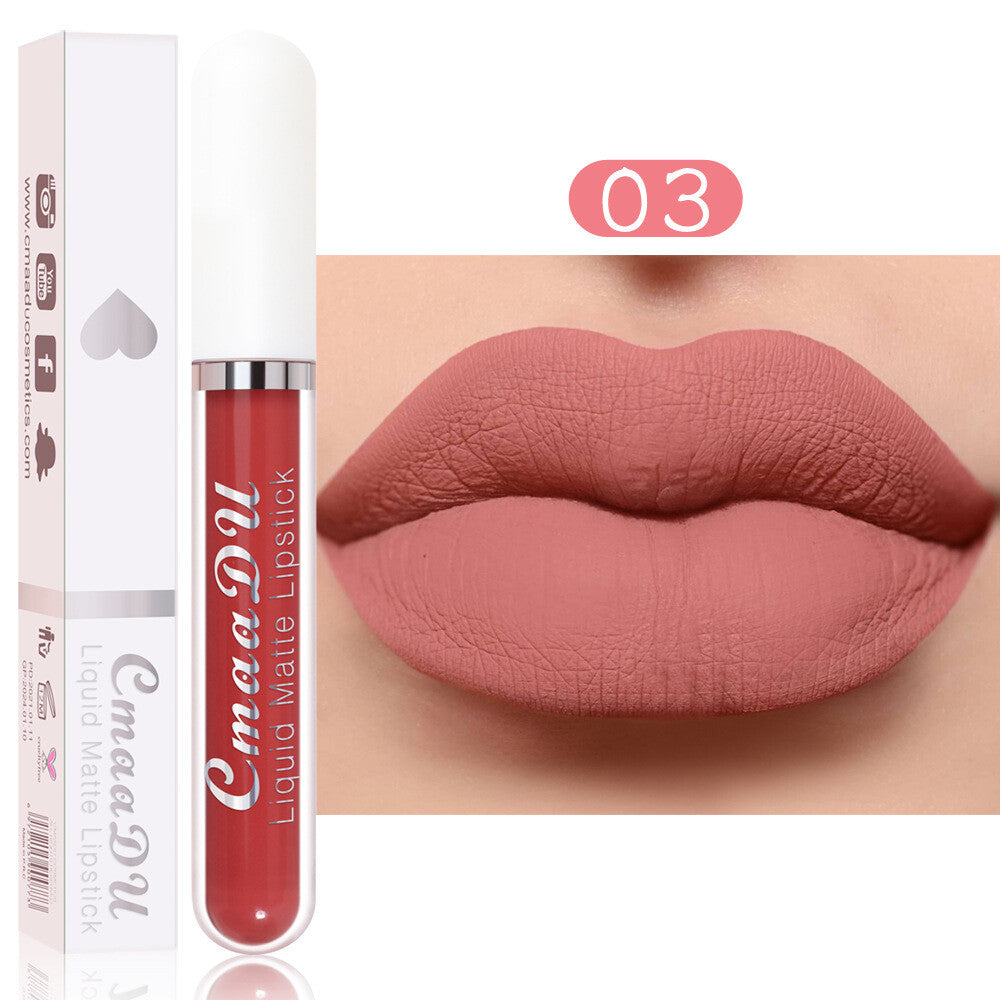 18 Colors Matte Liquid Lipstick - Waterproof, Transfer-Resistant Lip Gloss