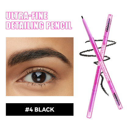 Ultra-Fine Dual Brow Pencil Eyebrow Liner Waterproof Smudge-Proof Natural