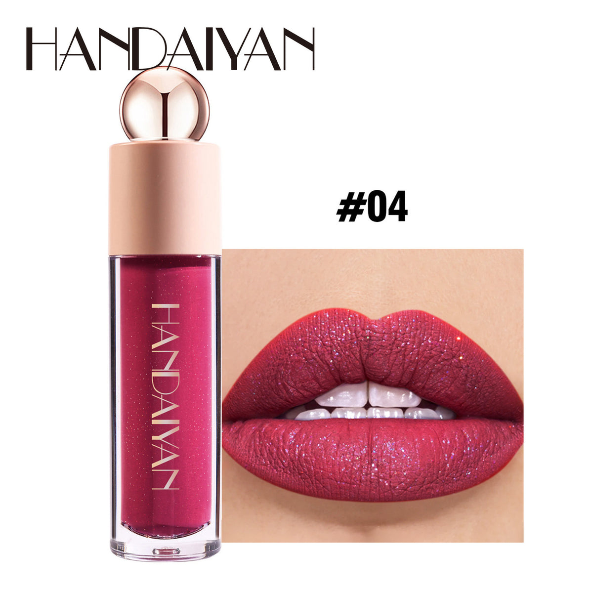 8-Color Shimmer Lip Gloss - Velvet Matte & Glossy, Moisturizing Liquid Lipstick