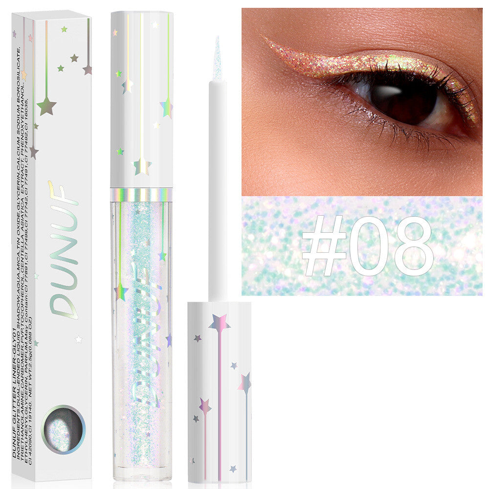 Long-lasting Shiny Glitter Liquid Eyeliner With 18 Colours Sequined eyeliner