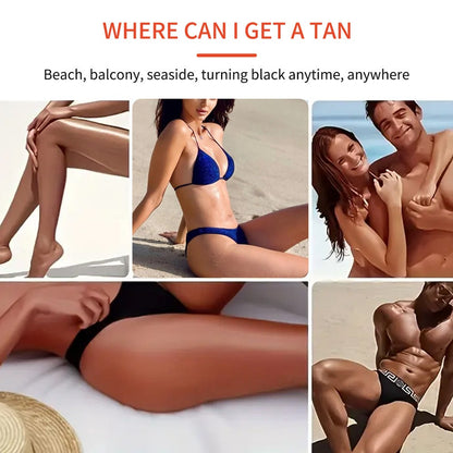 Tropical Fruit Self Tanner - Waterproof Gel, Buildable Natural Glow Self-Tanning