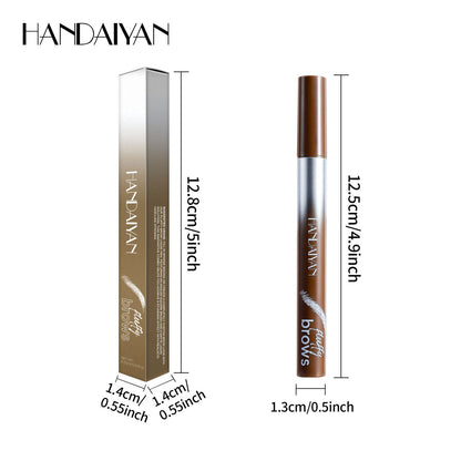 Makeup for Women Eyebrow Liner 5-Color Waterproof Liquid Brow Pen Smudge-Proof