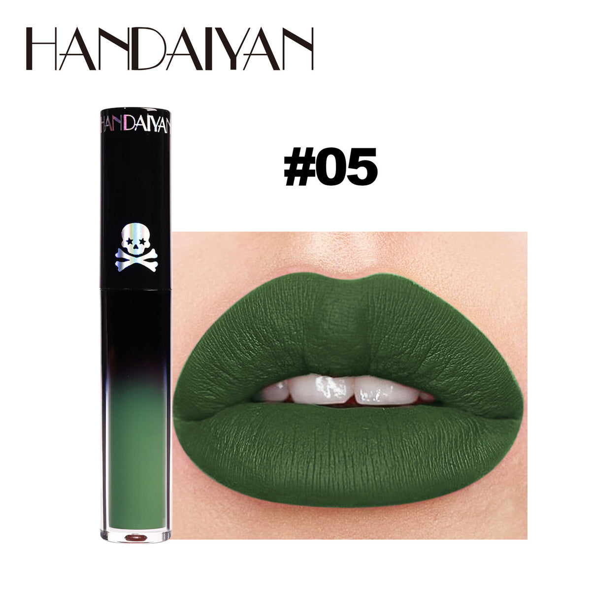 Gothic Lip Gloss Halloween Dark Matte Lip Glaze Vampire Stain Black Purple Green