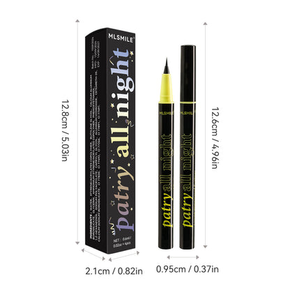 Waterproof Eyeliner Pen Black White Silver Quick-Dry Face Makeup for Women