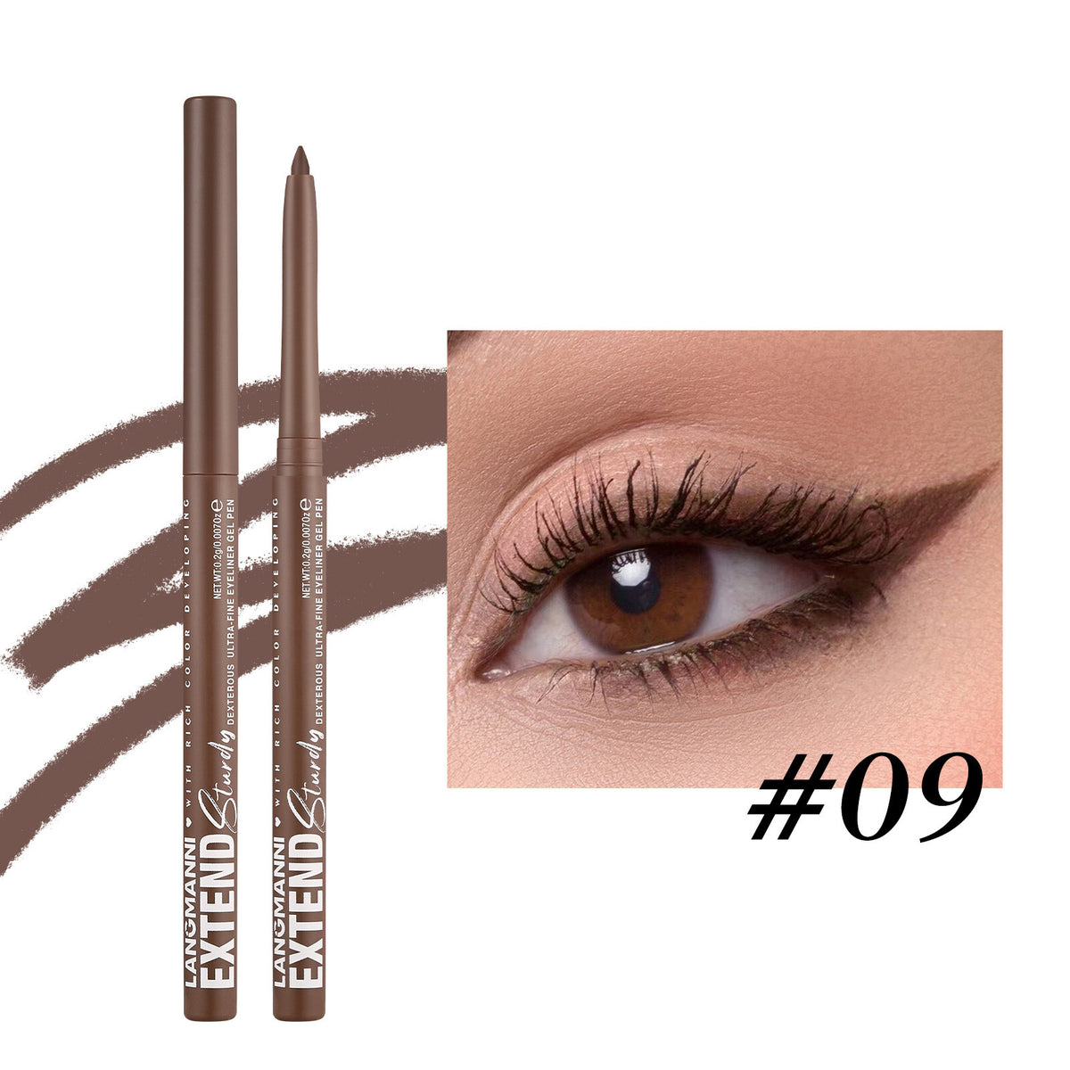 Waterproof Auto Eyeliner Pencil Long Lasting Smudge-proof Rotating Eye Liner