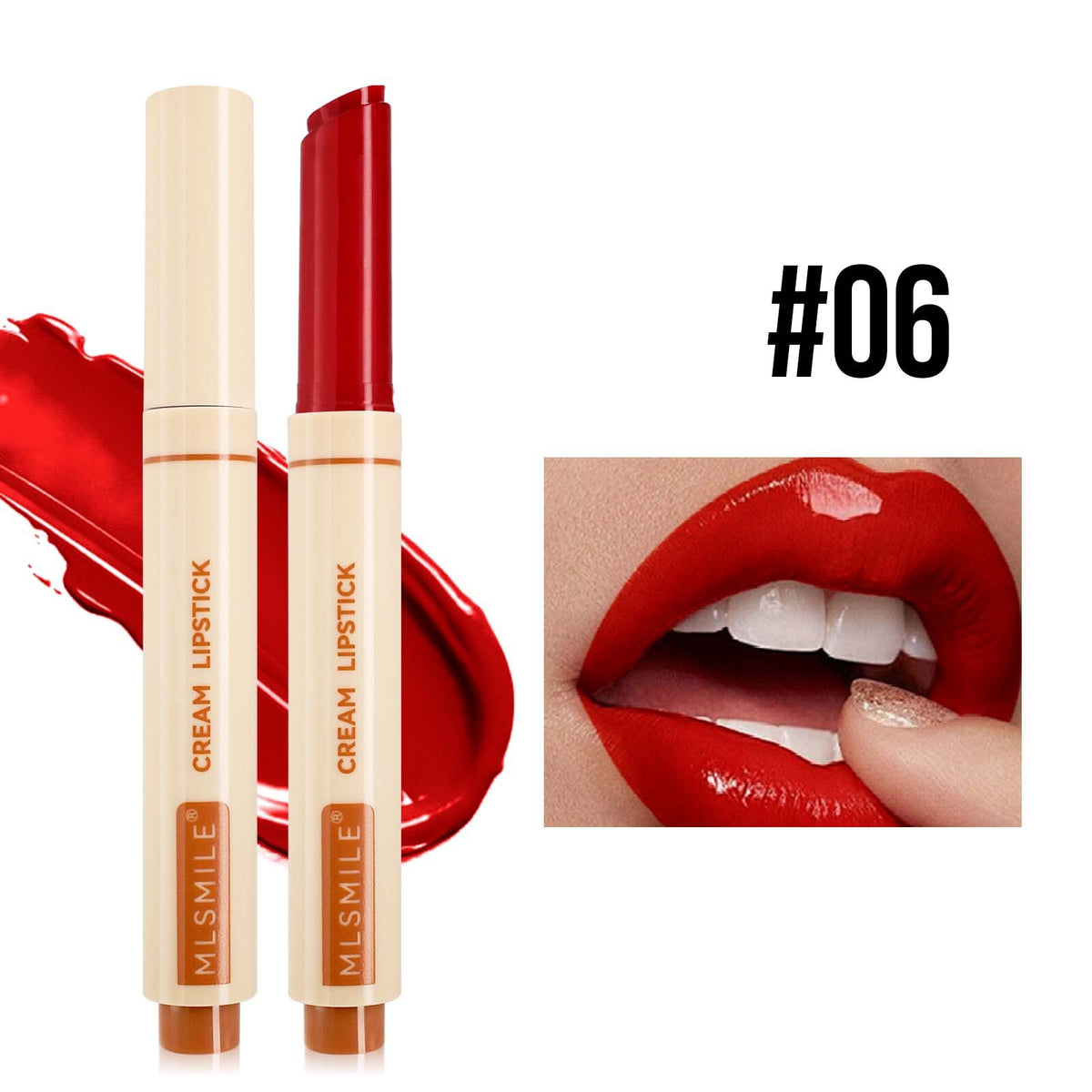 6-Color Press Lip Gloss Hydrating Mirror Finish Lipstick Non-Sticky Long Lasting