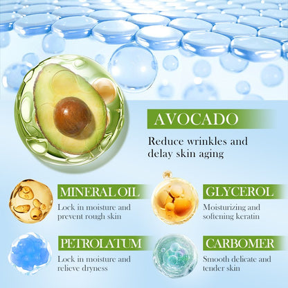 Avocado & Vaseline Moisturizing Skin Care Set Nourishing Makeup for Women Cream