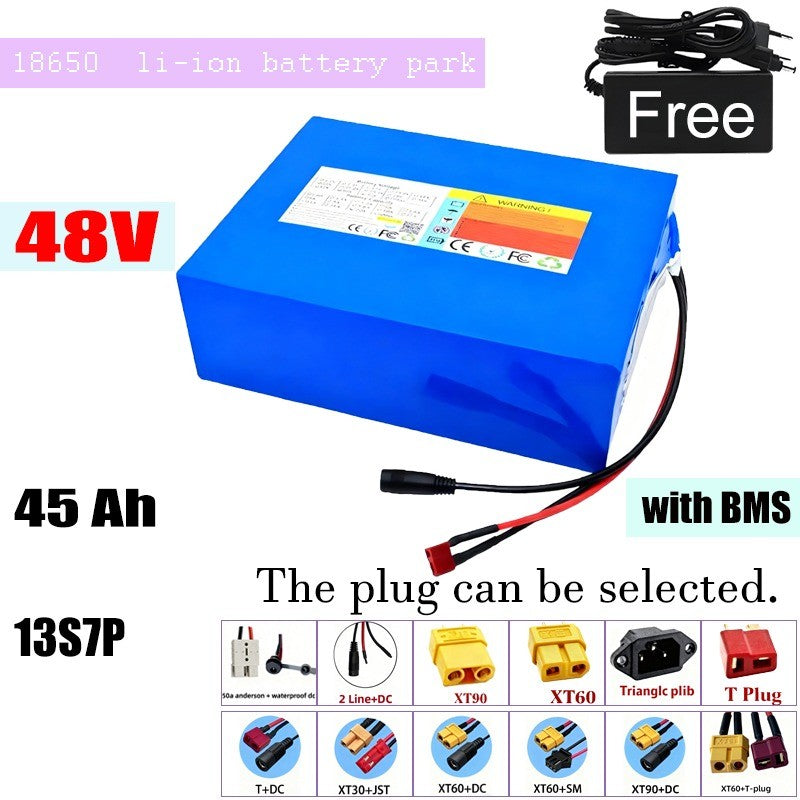 48V 45Ah 13S7P High Capacity Li-ion Battery with BMS for E-Bike E-Scooter