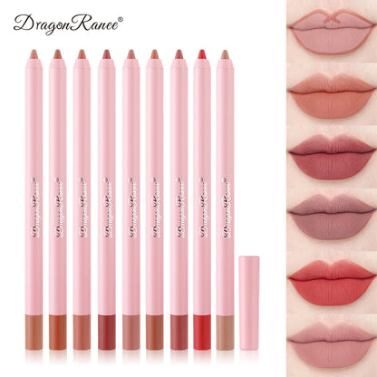 Waterproof Lip Liner & Plump Lipstick Matte Rosewood Duo Long Lasting Lip Pencil
