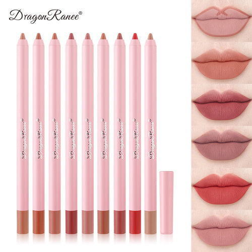Waterproof Lip Liner & Plump Lipstick Matte Rosewood Duo Long Lasting Lip Pencil