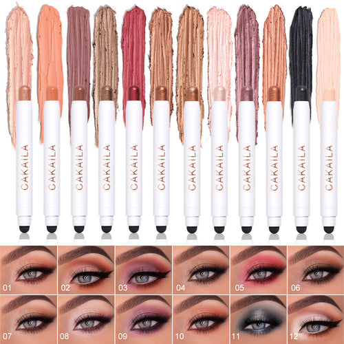 Eye Shadow Stick Palette Double-Head Glitter Sequins Eyeshadow Pen