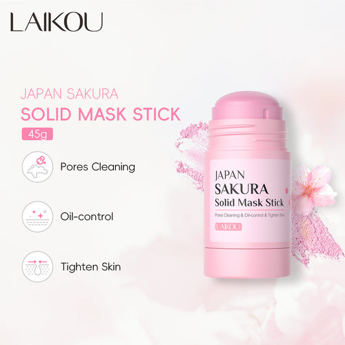 Cherry Blossom Solid Facial Mask Stick Skin Masks Mud Mask 45g Cleansing