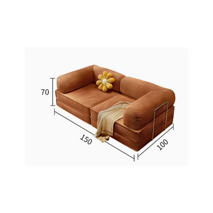 Floor Couch Compression Convertible Floor Sofa Beds with 2 Pillows 200*100*75