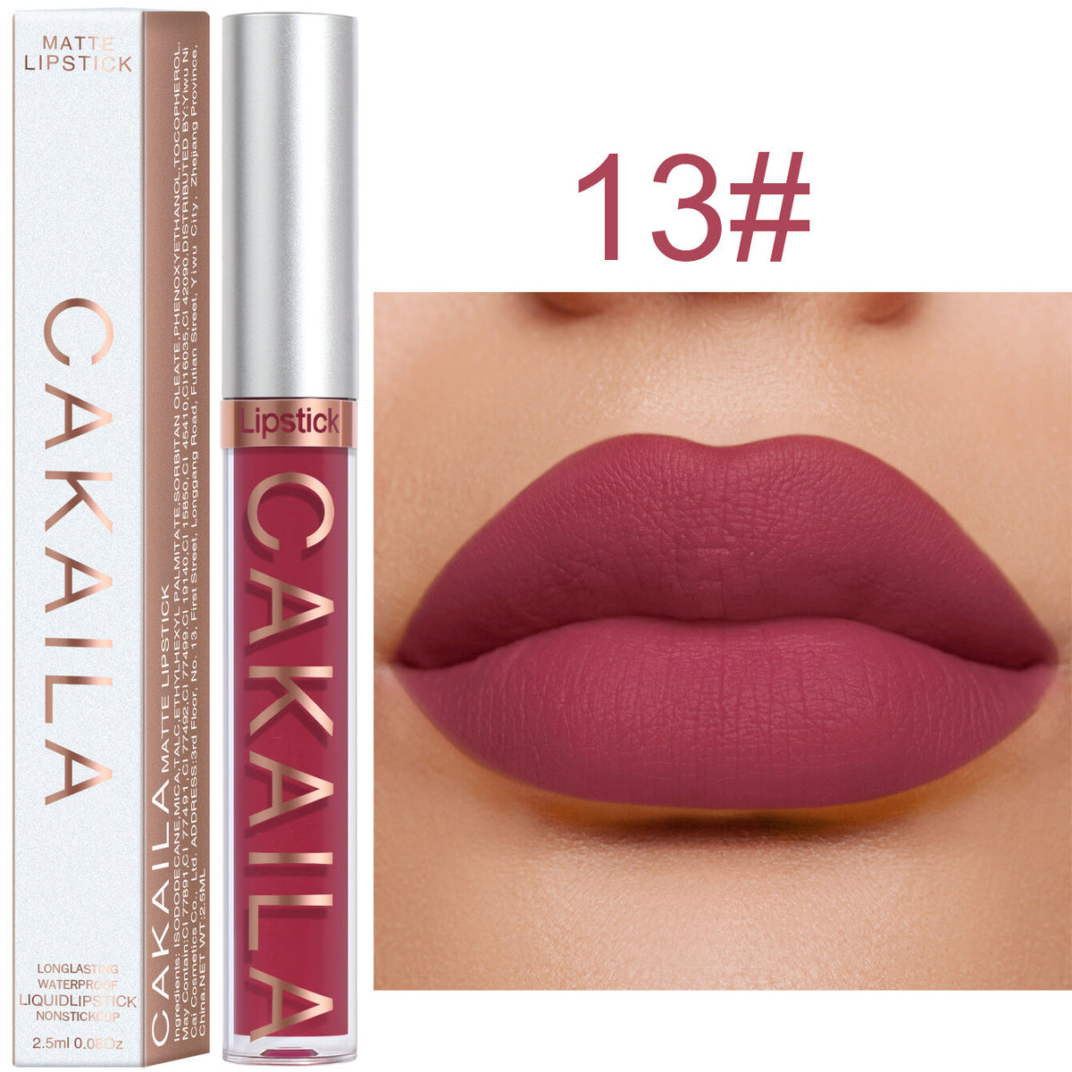18-Color Matte Liquid Lipstick - Waterproof Smudge-Proof, Long-Lasting Lip Gloss
