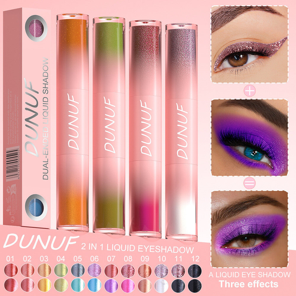 Dual-Ended Eye Shadow Pencil - Metallic + Sparkle, Longwear, Quick Blend