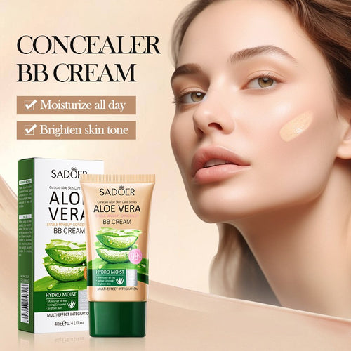 Aloe Vera BB Cream Tinted Moisturizer - Long Lasting Color Correcting Makeup