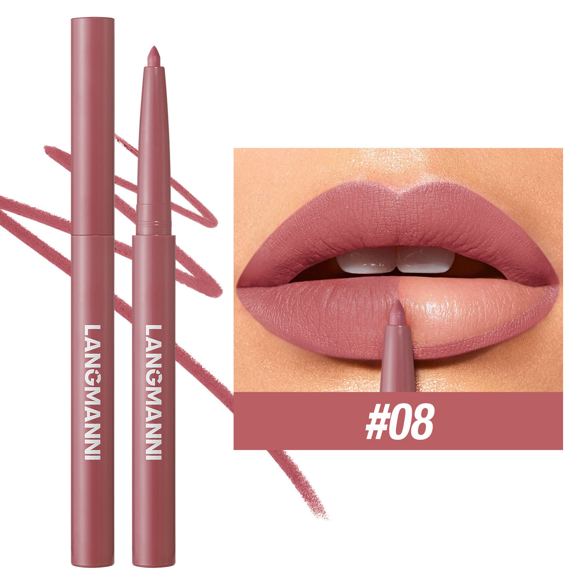 12 Colors Matte Lip Liner Pencil Set for Women Waterproof Long Lasting Lip Pen