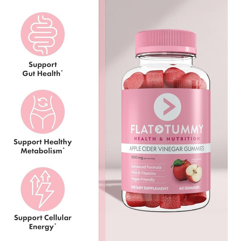 Apple Cider Vinegar Gummies with Beet Pomegranate and B Vitamins Gut Health