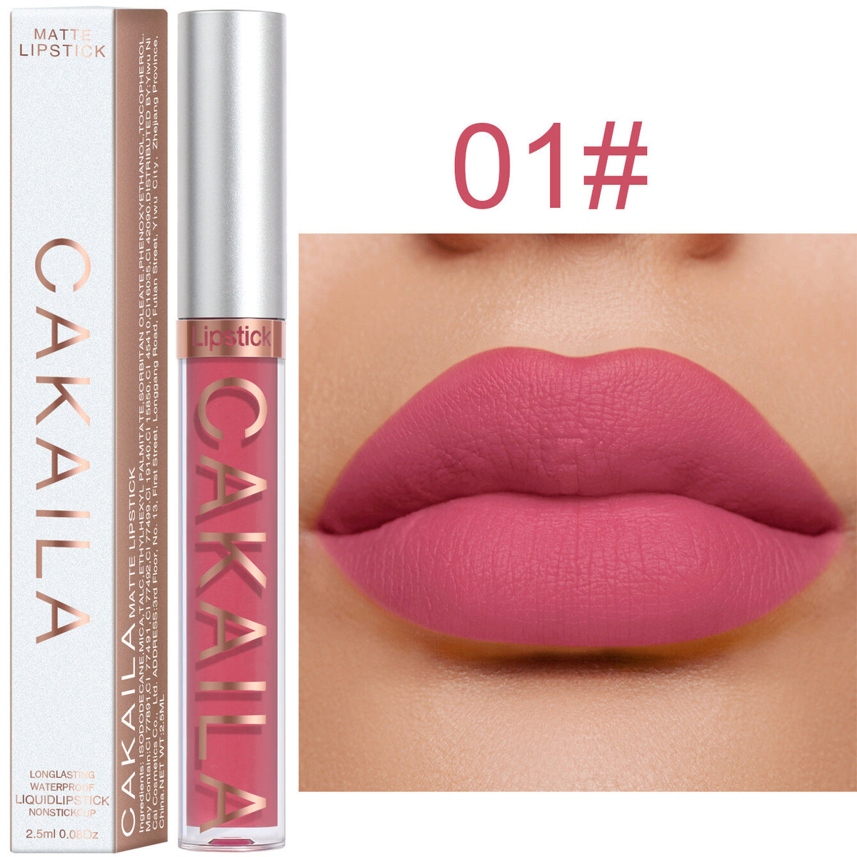 18-Color Matte Liquid Lipstick - Waterproof Smudge-Proof, Long-Lasting Lip Gloss