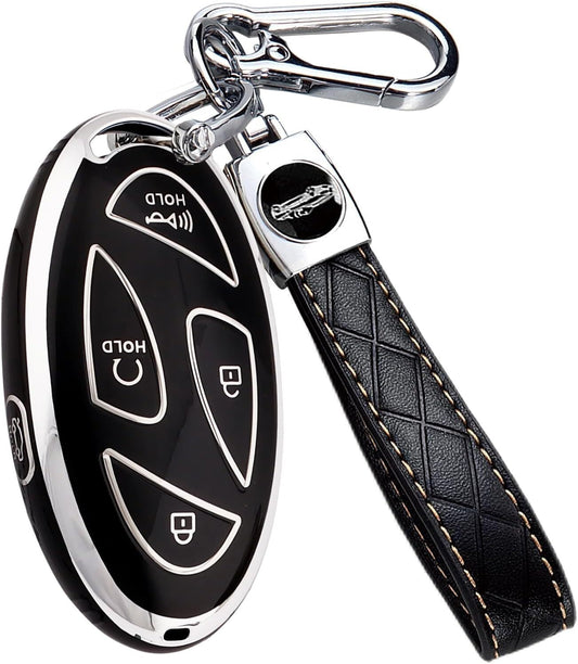 Key Fob Cover for Hyundai with Keychain Soft TPU Key Case Shell for Hyundai Key