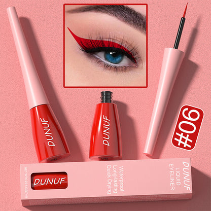 8Color Waterproof Liquid Eyeliner Vibrant Longwear Smudge-Proof Makeup for Women