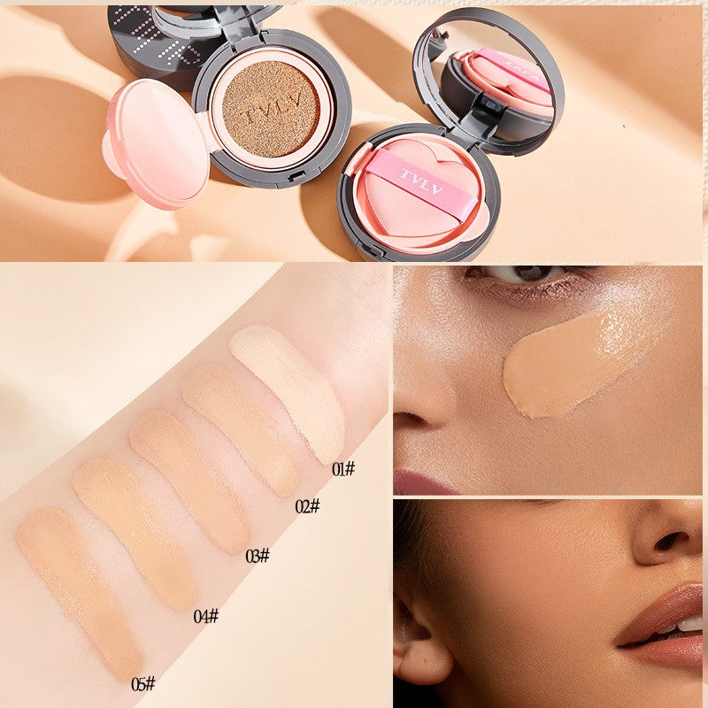 Full Coverage Cushion BB Tinted Moisturizer - Waterproof Brightening Contour