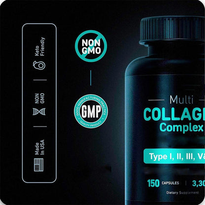 Collagen Complex Capsules with Hyaluronic Acid Vitamin C for Skin Hair Nails