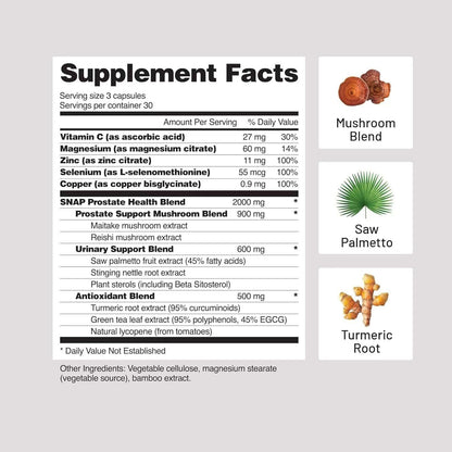 Prostate Bladder Health Formula 60 Capsules for Men