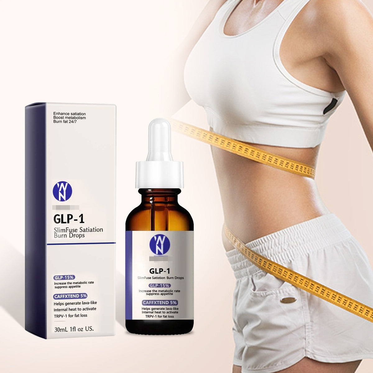 1/2PCS Napharm GLP-1 Metabolic Boost Drops, Drops for Men&Women Meyabolism