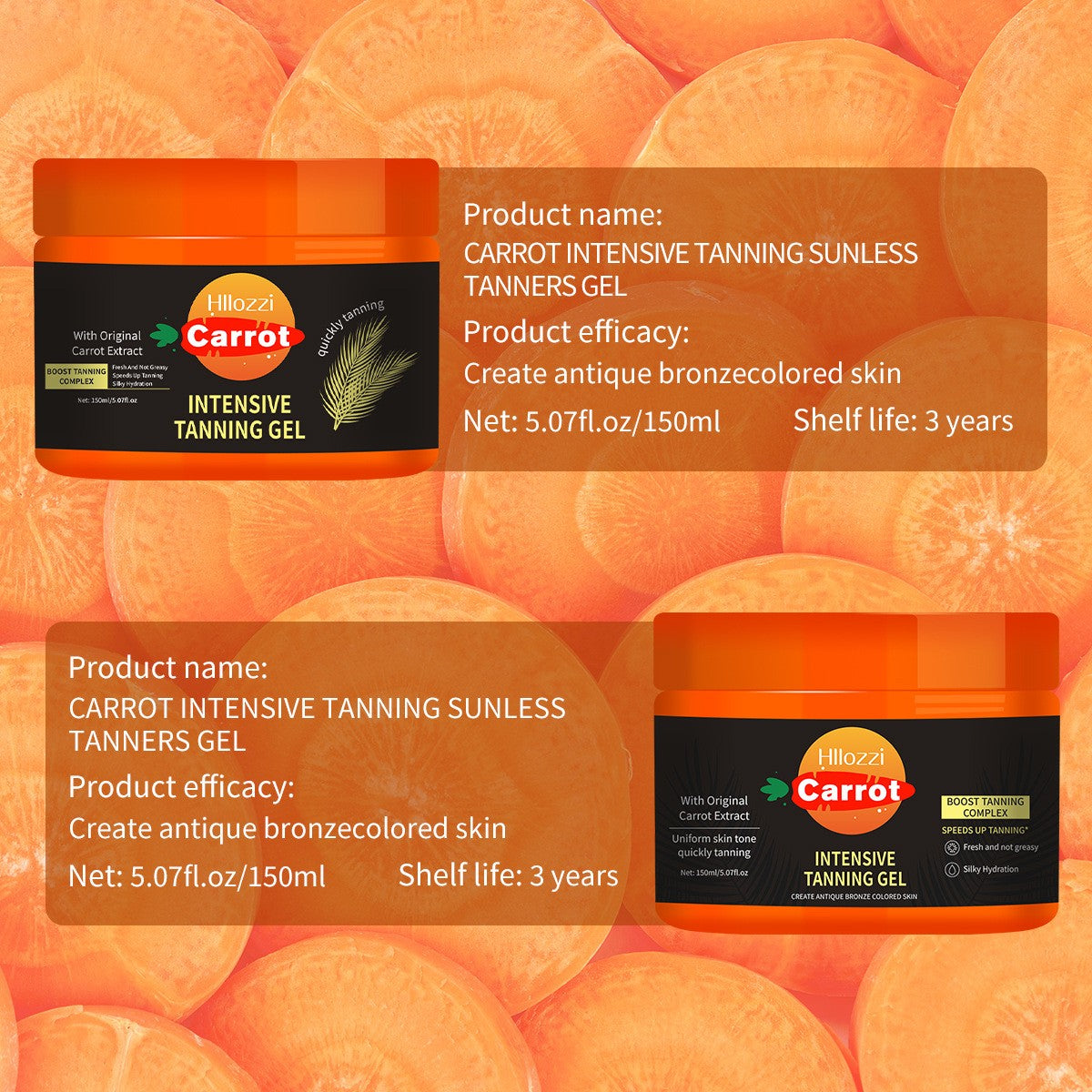 Tropical Fruit Self Tanner - Waterproof Gel, Buildable Natural Glow Self-Tanning