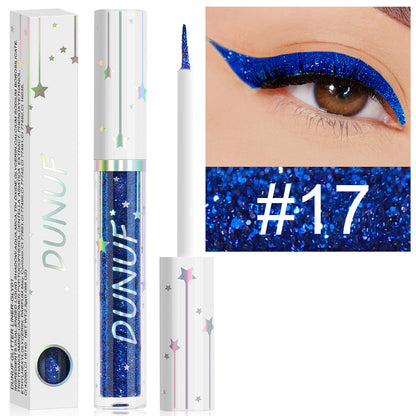 Long-lasting Shiny Glitter Liquid Eyeliner With 18 Colours Sequined eyeliner