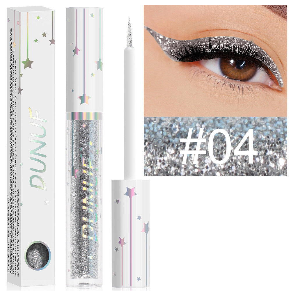 Long-lasting Shiny Glitter Liquid Eyeliner With 18 Colours Sequined eyeliner