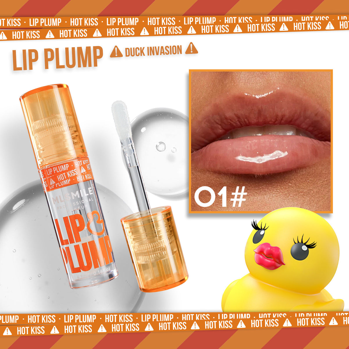 Duck Lip Plump Lip Oil Moisturizing Lip Gloss Mirror Water nature long-lasting
