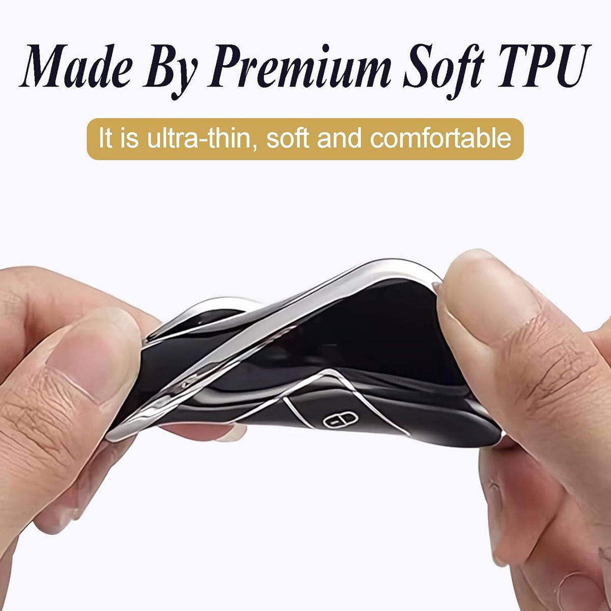 Key Fob Cover for Hyundai with Keychain Soft TPU Key Case Shell for Hyundai Key